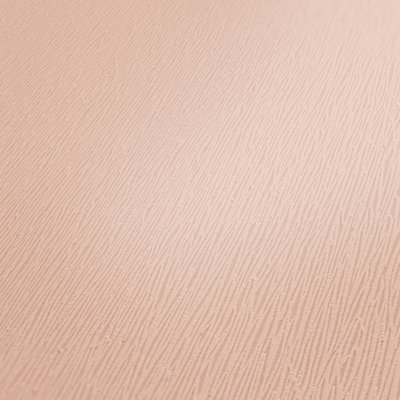 BRICOFLOR Salmon Pink Wallpaper in Plain Style Textured Pale Pink Wallpaper Textured Salmon Pink Wallpaper 10.05 x 0.53 m