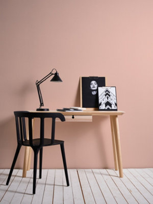 BRICOFLOR Salmon Pink Wallpaper in Plain Style Textured Pale Pink Wallpaper Textured Salmon Pink Wallpaper 10.05 x 0.53 m
