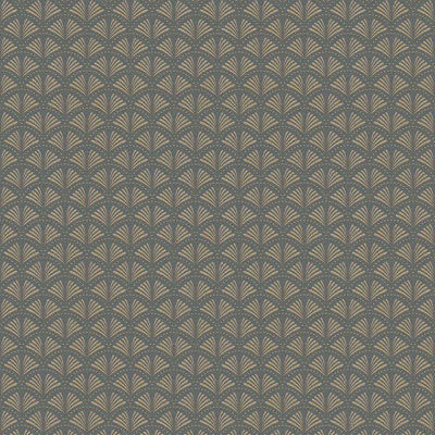 BRICOFLOR Taupe Wallpaper with Gold Geometric Pattern Dark Purple Grey Gold Wallpaper in Geometric Style 10.05 x 0.53 m