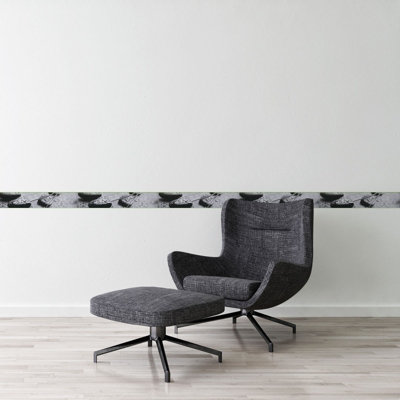 BRICOFLOR Wellness Spa Style Wallpaper Border Relaxation Wallpaper Border with Rocks and Water Wallpaper Border 5.00 x 0.10 m