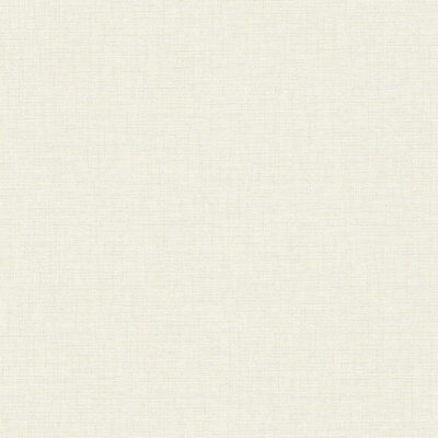 BRICOFLOR White linen wallpaper Non woven wall coverings Glue and stick wallpaper 10,05 x 0,53 m