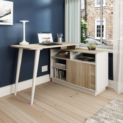 Assembled l store shaped desk