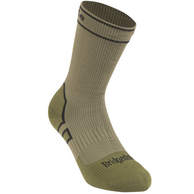 Bridgedale Midweight Crew Length Storm Socks - UK: 12-14, Olive Green