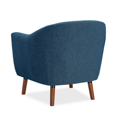Brie Accent Chair in Fabric Blue