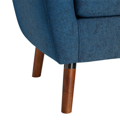 Brie Accent Chair in Fabric Blue