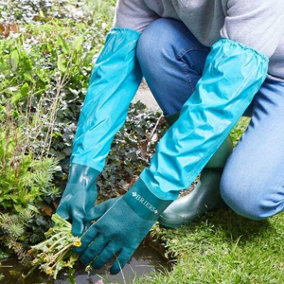 Briers Long Full Length Drain Pond Tank Garden Gloves Waterproof Cleaning