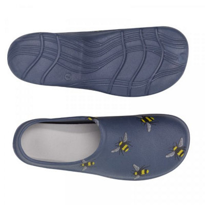 Briers Womens Garden Clogs Bee pattern. Size 4