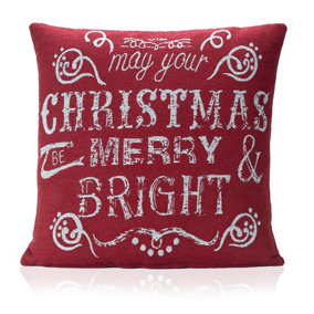 Bright 18" Tapestry Christmas Cushion