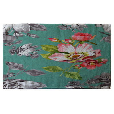 Bright Flower on Green (Bath Towel) / Default Title