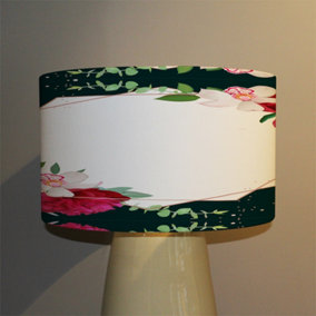 Bright Flowers, Dark Background (Ceiling & Lamp Shade) / 45cm x 26cm / Ceiling Shade