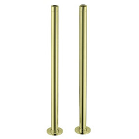 Bright Gold Finish Freestanding Bath Stand Pipes