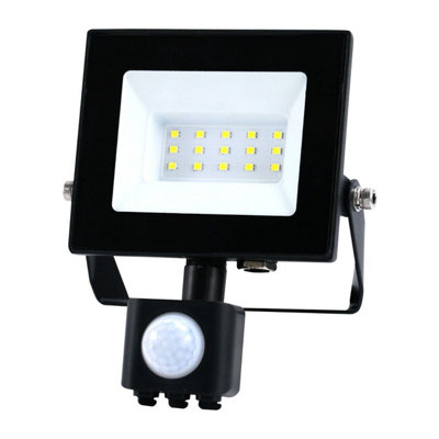 Bright Source 10w 6500k LED Floodlight - Daylight With PIR Sensor