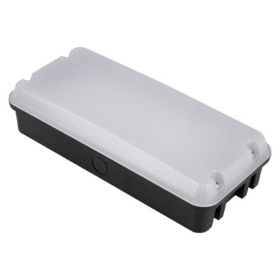Bright Source 10w LED 3CCT IP65 Rectangular Bulkhead - White - Twin Pack