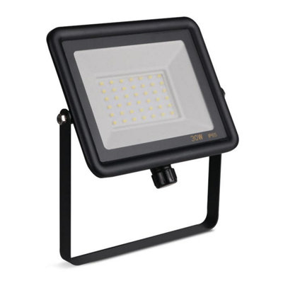 Bright Source 30w IP65 LED Black Floodlight - 4000k