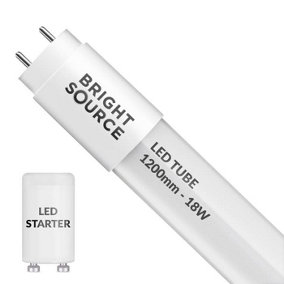 Bright Source 4ft 18w T8 LED Mains Operated Tube - 3000k Warm White