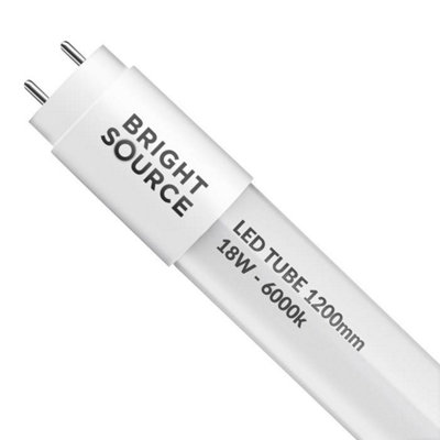 Bright Source 4ft 18w T8 LED Mains Operated Tube - 6000k Daylight