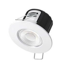 Bright Source 5w Eco5 LED Downlight With White Bezel -  3000K Warm White