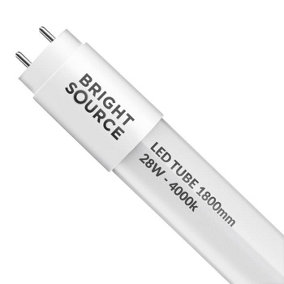 Bright Source 6ft 28w T8 LED Mains Operated Tube - 4000k Cool White