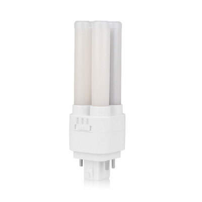Bright Source 6w (10w) LED PL-C Mains Operated 4Pin Lamp G24-q1 - 3CCT