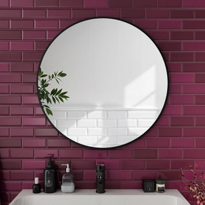 Bright Source 800x800 Ursa Black Circular Mirror
