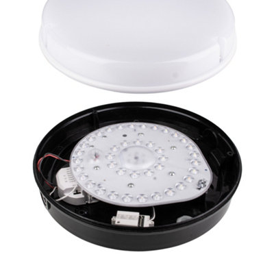 Bright Source 9w/14w/18w Round Black LED Bulkhead - CCT - Corridor ...