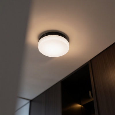 Bright Source 9w/14w/18w Round Black LED Bulkhead - CCT - Corridor ...
