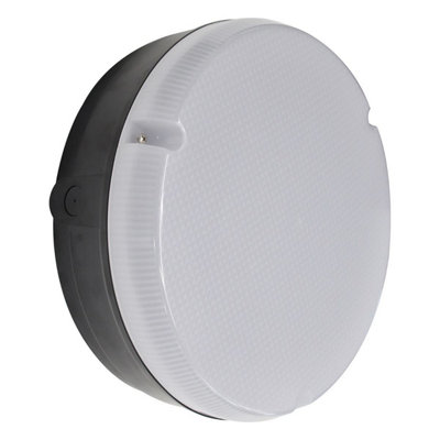 Bright Source 9w/14w/18w Round Black LED Bulkhead - CCT - Corridor Function