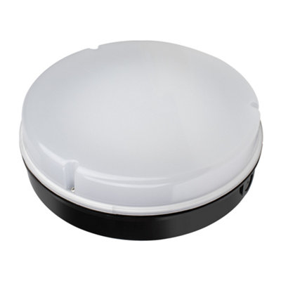 Bright Source 9w/14w/18w Round Black LED Bulkhead - CCT - Corridor Function