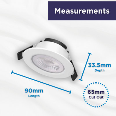 Bright Source Core 8w 4000k LED Dimmable Downlight - Cool White - 6 Pack