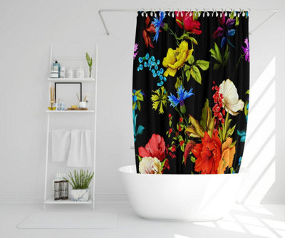 Bright Vibrant Flowers (Shower Curtain) / Default Title Price Comparisons | Compare The Build