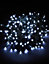 Bright White with Black Cable Connectable indoor outdoor Waterproof LED String Lights (1000 LED's (100m), Low Voltage Plug)