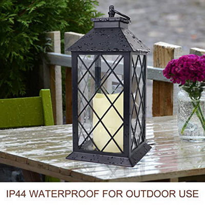 Bright Zeal Lanterna Decorativa Da 34,3 Cm Con Candele Con Timer