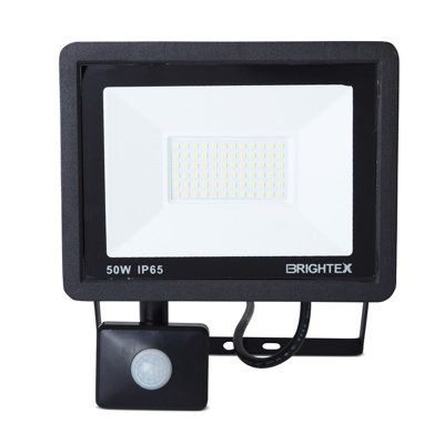Brightex, Led floodlight 50w Cool White 4500 Lumen IP65 Security Motion ...