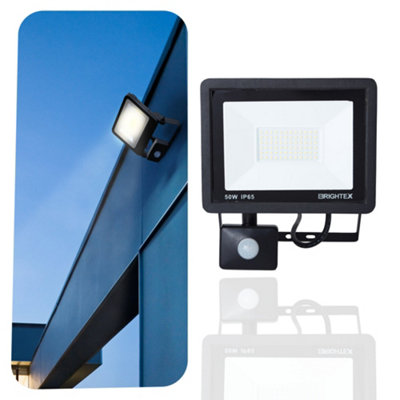 Brightex, Led floodlight 50w Cool White 4500 Lumen IP65 Security Motion ...