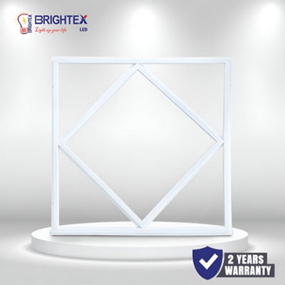 Brightex, Pack of 20 LED Panel Light diamond 600x600mm 72W 7200lm ...