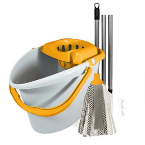 Brights' Microfibre Mop & Bucket Set Yellow Floor Cleaning Set