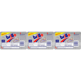 Brillo Mr Muscle 5 Multi-Use Soap Pads (Pack of 3)