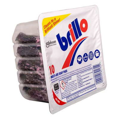 Brillo Multi Use Soap Pads 10 per pack (Pack of 12)