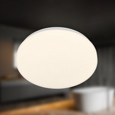 Briloner Bathroom Ceiling Light LED Lamp IP54 Round 12W 270mm Warm White
