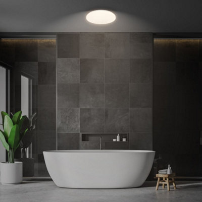 Briloner Bathroom Ceiling Light LED Lamp IP54 Round 12W 270mm Warm White
