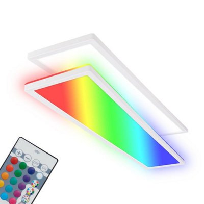 Briloner LED Ceiling Light RGB Panel 36W 4800lm Remote 980mm Colour ...