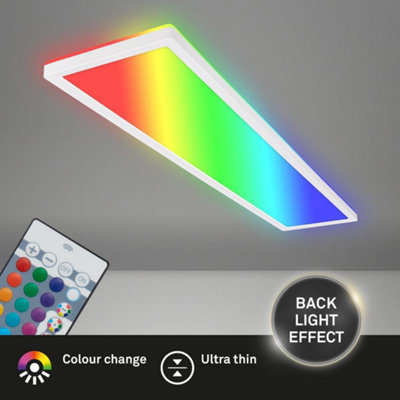 Briloner LED Ceiling Light RGB Panel 36W 4800lm Remote 980mm Colour ...