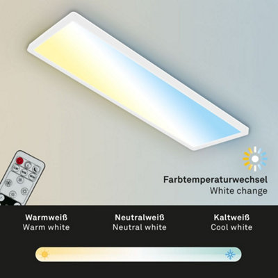 Briloner Mains-powered LED White Dimmable LED Panel