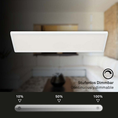 Briloner Mains-powered LED White Dimmable LED Panel