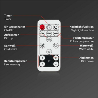 Briloner Mains-powered LED White Dimmable LED Panel