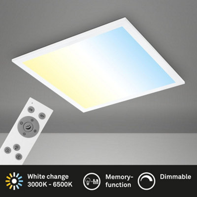 Briloner Mains-powered LED White Dimmable LED Panel