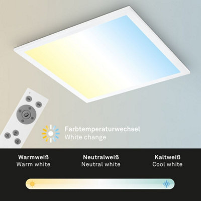 Briloner Mains-powered LED White Dimmable LED Panel