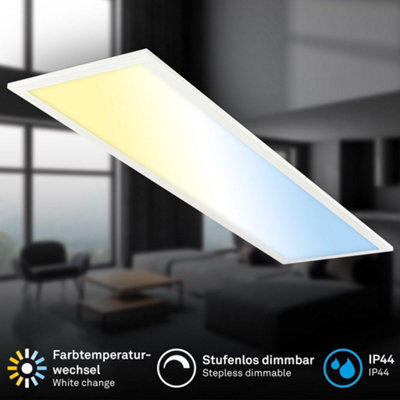 DELIPOP Dimmable LED Flush Mount Ceiling Light Fixture with Remote