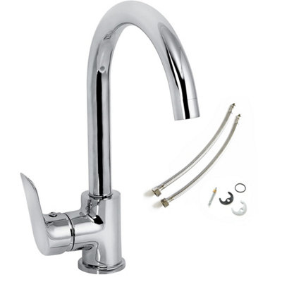 Bristan Cascade Cadence Kitchen Tap Chrome Single Lever + Fixings ...