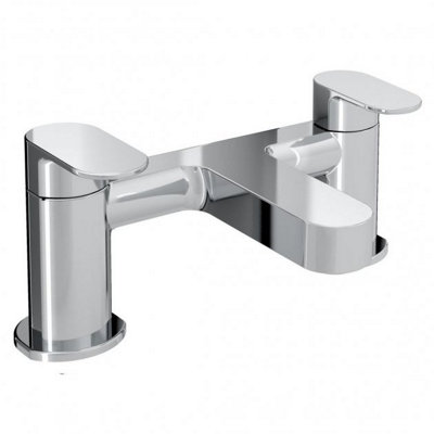 Bristan Frenzy Bath Filler Chrome Taps Deck Mount Bathroom Tap